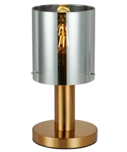 Minimalistyczna lampka stołowa TB-5581-1-BRO+SG SARDO | Kaja*Sklep Kaja Clearance