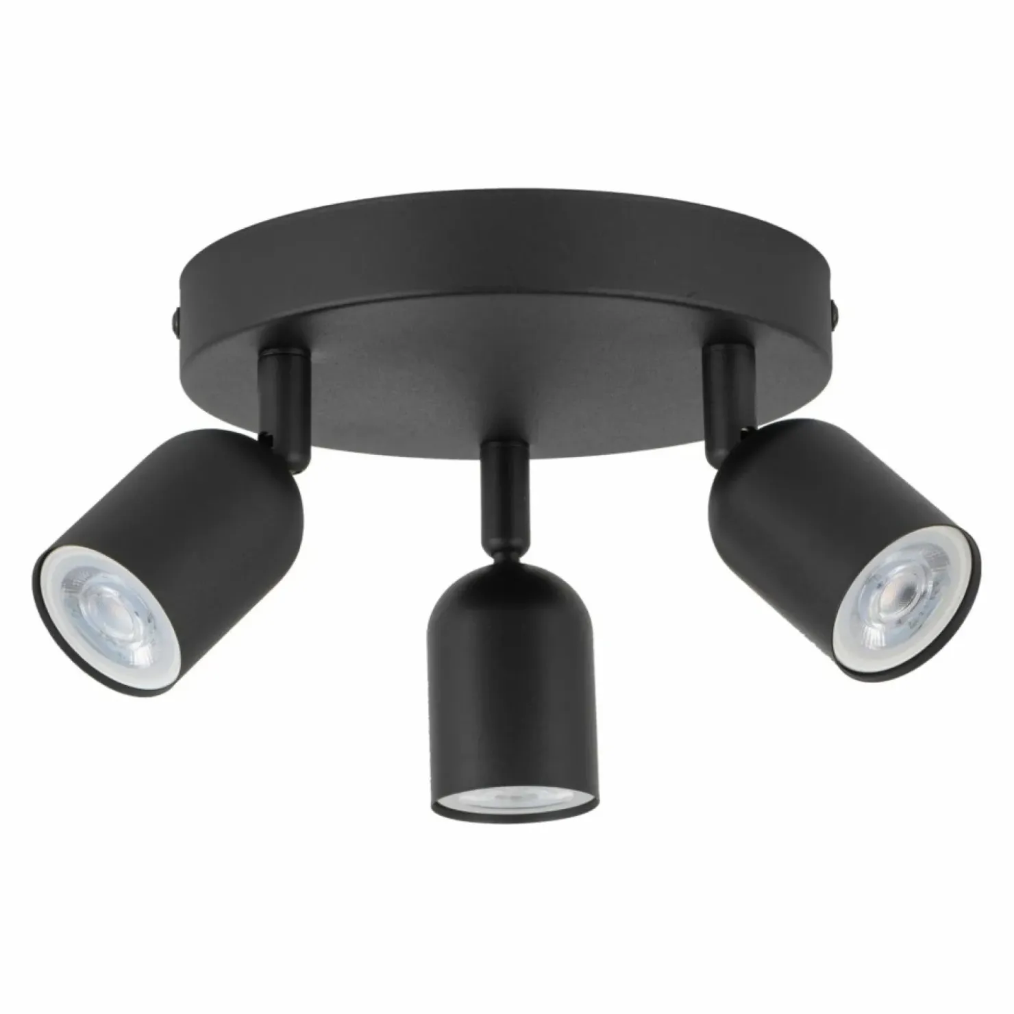 Minimalistyczna, okrągła, czarna lampa z reflektorami TK 4760 TOP*Sklep Kaja Shop