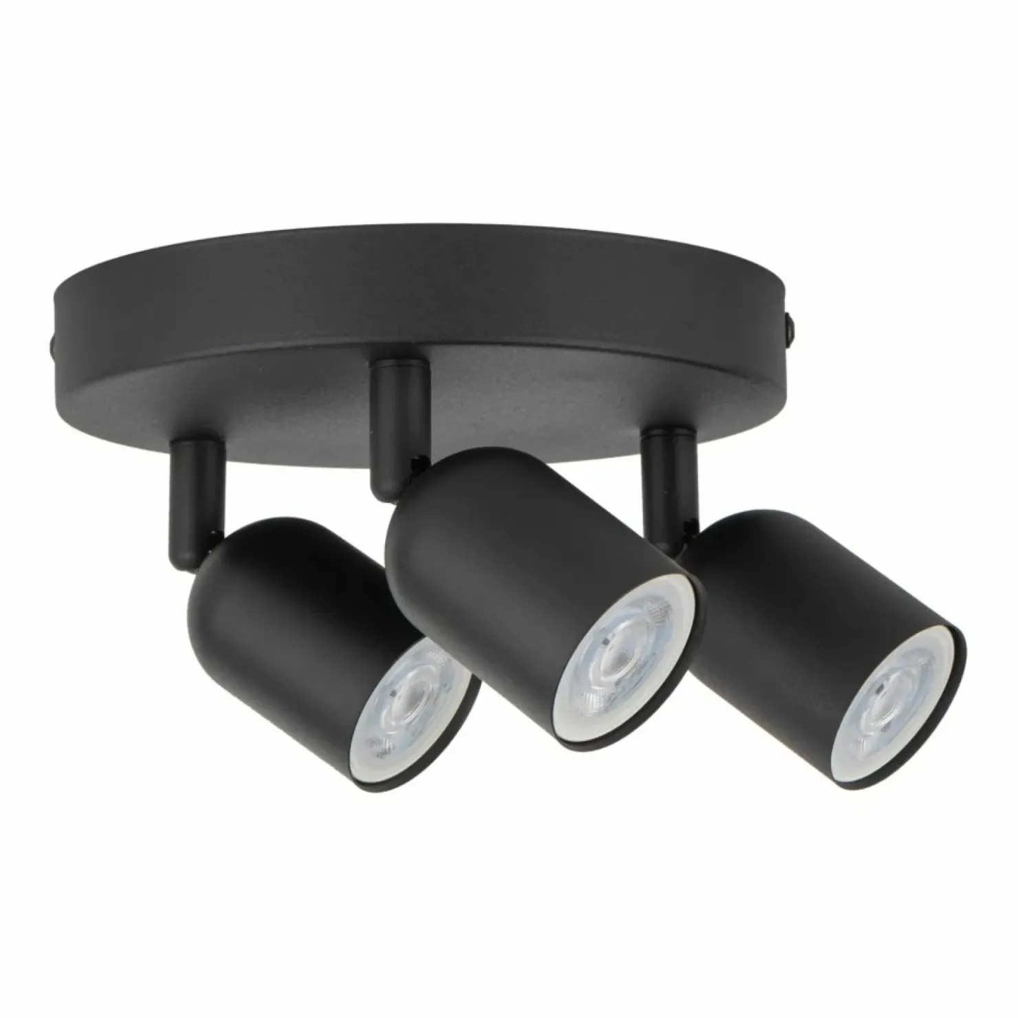 Minimalistyczna, okrągła, czarna lampa z reflektorami TK 4760 TOP*Sklep Kaja Shop