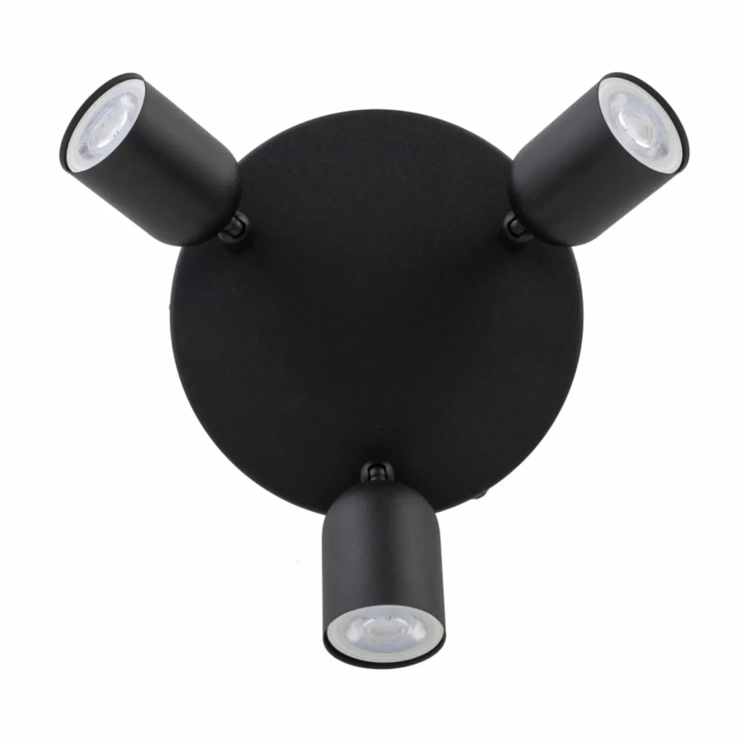 Minimalistyczna, okrągła, czarna lampa z reflektorami TK 4760 TOP*Sklep Kaja Shop