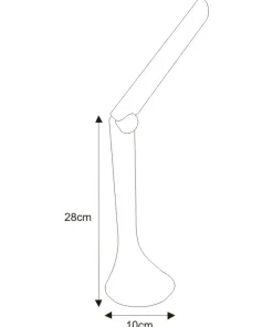 Minimalistyczna, prosta lampka LED K-MT-205 BIAŁY ASTON | Kaja*Sklep Kaja Outlet
