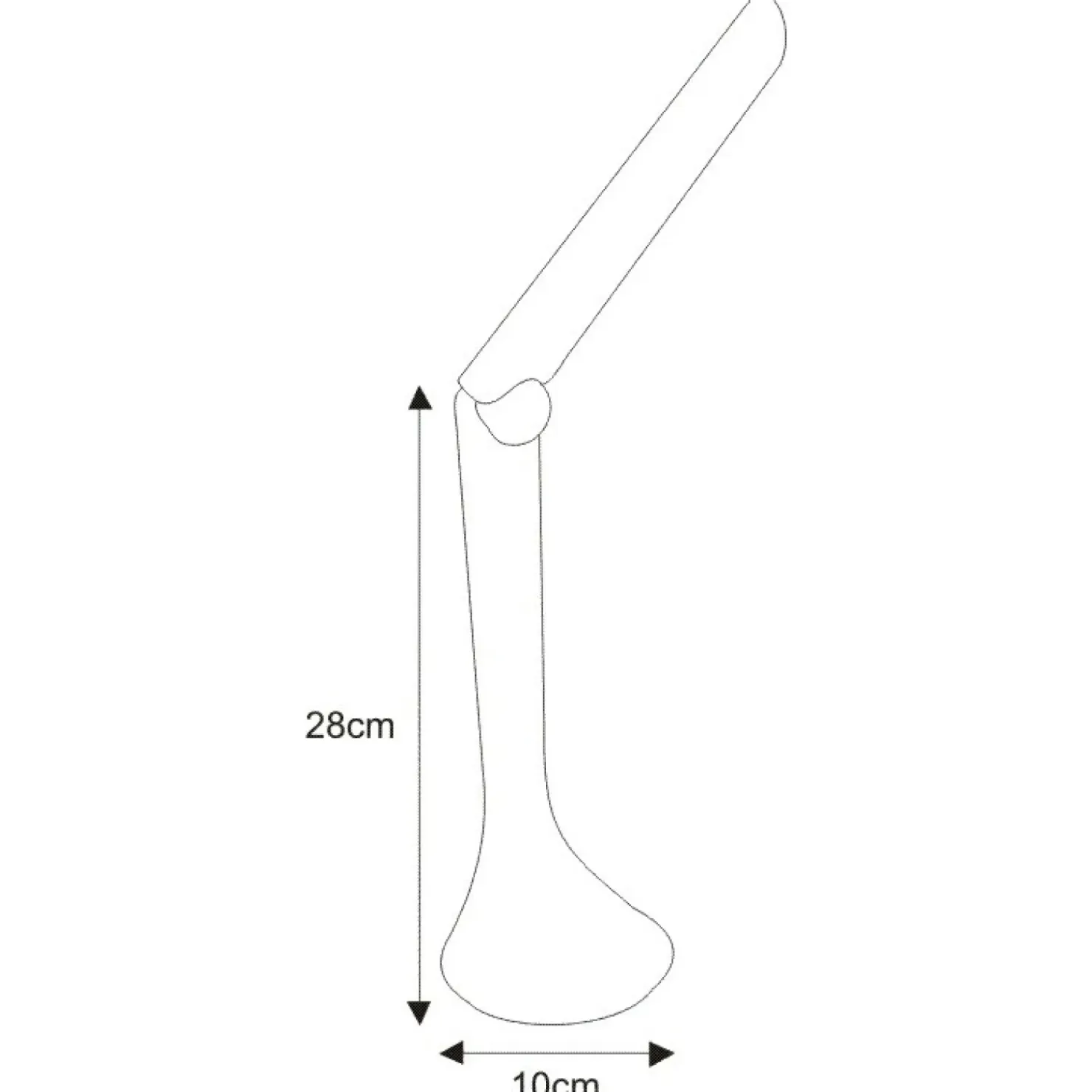 Minimalistyczna, prosta lampka LED K-MT-205 BIAŁY ASTON | Kaja*Sklep Kaja Outlet