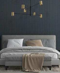 Best Sklep Kaja Minimalistyczna, regulowana lampa do salonu LP-731/6P GD z serii SNOW