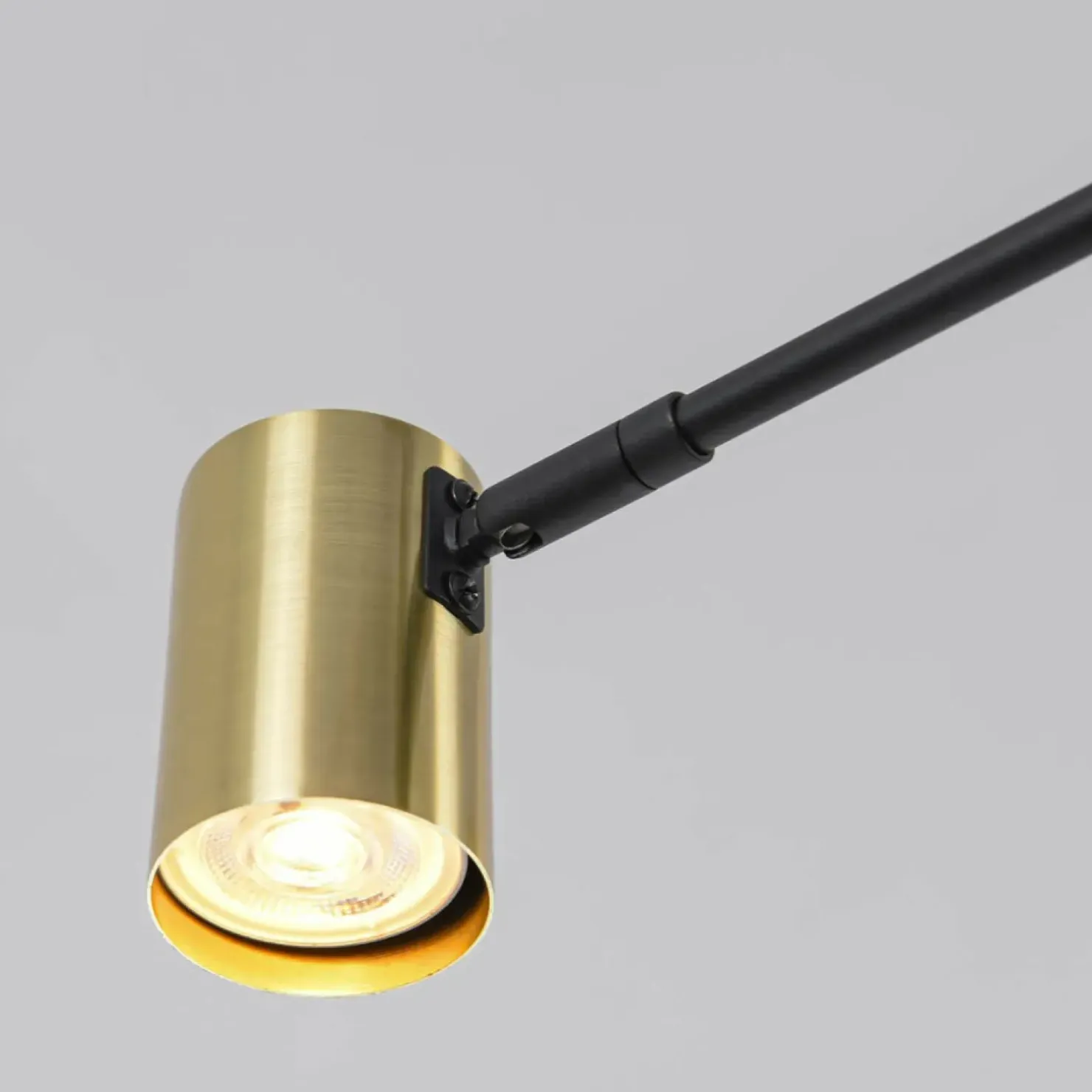 Best Sklep Kaja Minimalistyczna, regulowana lampa do salonu LP-731/6P GD z serii SNOW