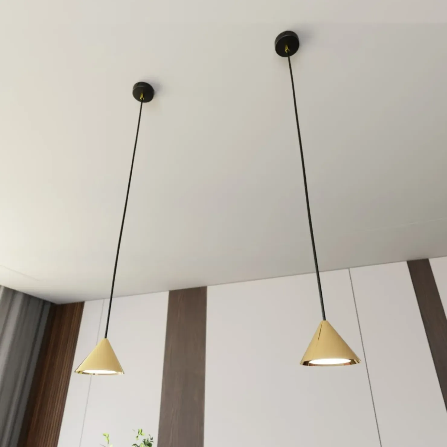 Outlet Sklep Kaja Minimalistyczna, stożkowa lampa wisząca 1329/1 ELIT | Kaja Oświetlenie