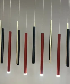 Fashion Sklep Kaja Minimalistyczna tuba z regulowanym zwisem LP-894/1P BK z serii LUNGO