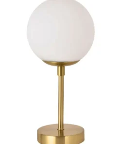 Minimalistyczna, złota lampa stołowa z kulą LP-002/1T S z serii DORADO*Sklep Kaja Best Sale