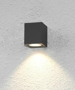 Minimalistyczny kinkiet elewacyjny, mała kostka OWL-2197-1SQ GENTA*Sklep Kaja New