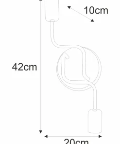 Minimalistyczny kinkiet na dwie żarówki K-4945 | Kaja Oświetlenie*Sklep Kaja New