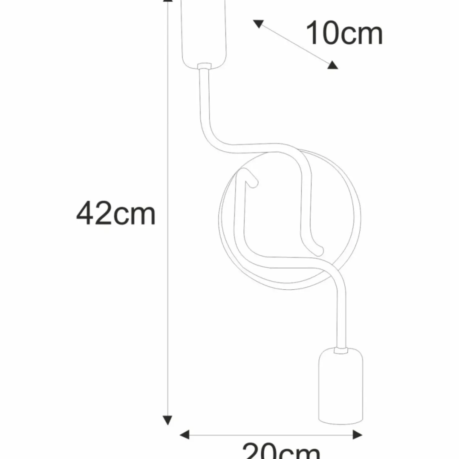 Minimalistyczny kinkiet na dwie żarówki K-4945 | Kaja Oświetlenie*Sklep Kaja New