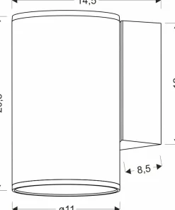 Minimalistyczny kinkiet zewnętrzny tuba 21-32331 PRIMULA | Kaja*Sklep Kaja Online