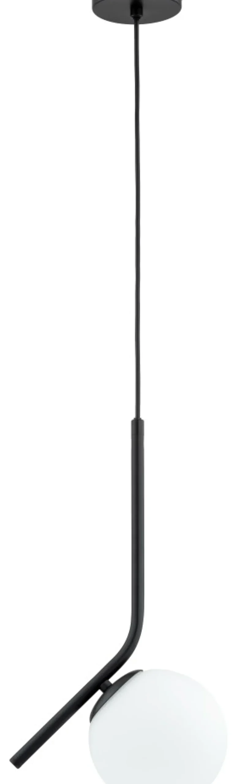 New Sklep Kaja Minimalistyczny, skośny zwis z białym kloszem AL 61225 LIBERTY | Kaja