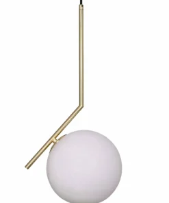 Shop Sklep Kaja Minimalistyczny, zwis z kloszem ABR-LWKT-E27 MILANO | Kaja złoty