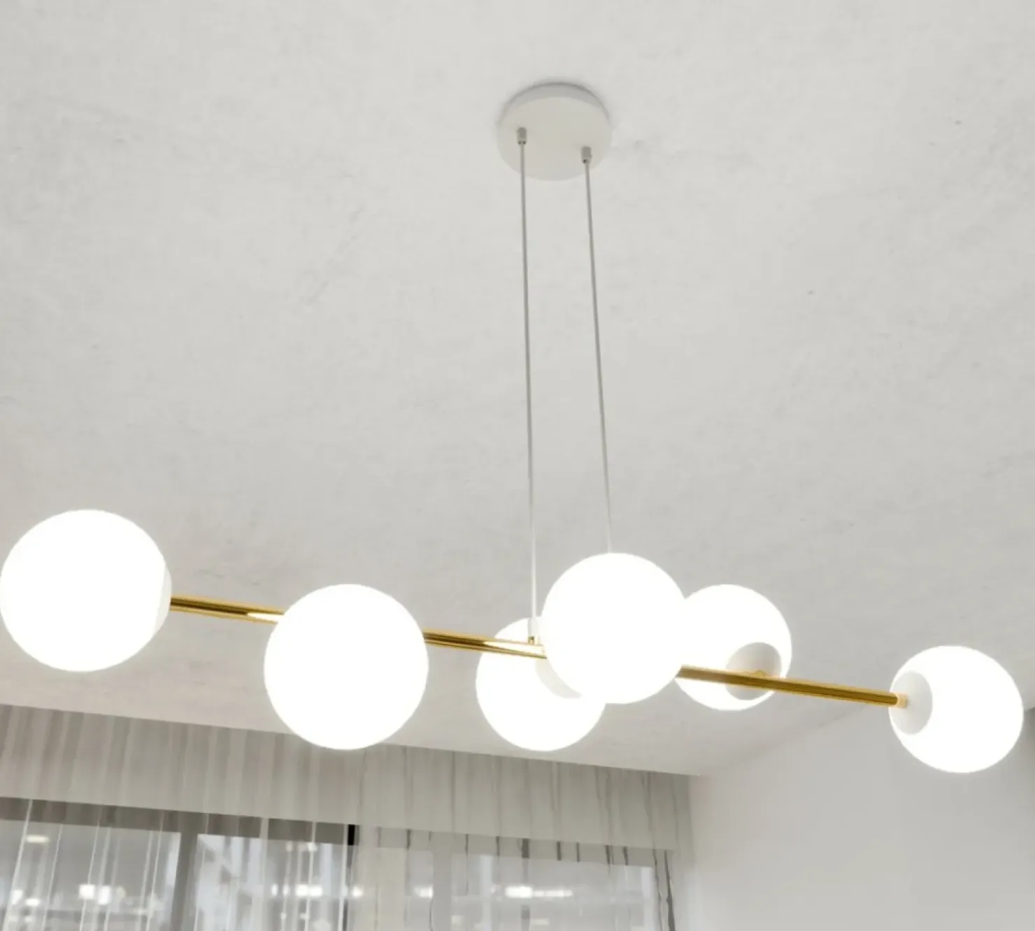 Online Sklep Kaja Modernistyczna lampa wisząca nad stół 1242/6 z serii GRAVITY | Kaja