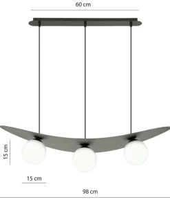 Hot Sklep Kaja Modernistyczna lampa wisząca z białymi kloszami 1301/3 z serii AURA