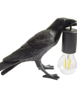 Modernistyczna lampka nocna ptak ABR-KARD-K RAVEN | Kaja Oświetlenie*Sklep Kaja New