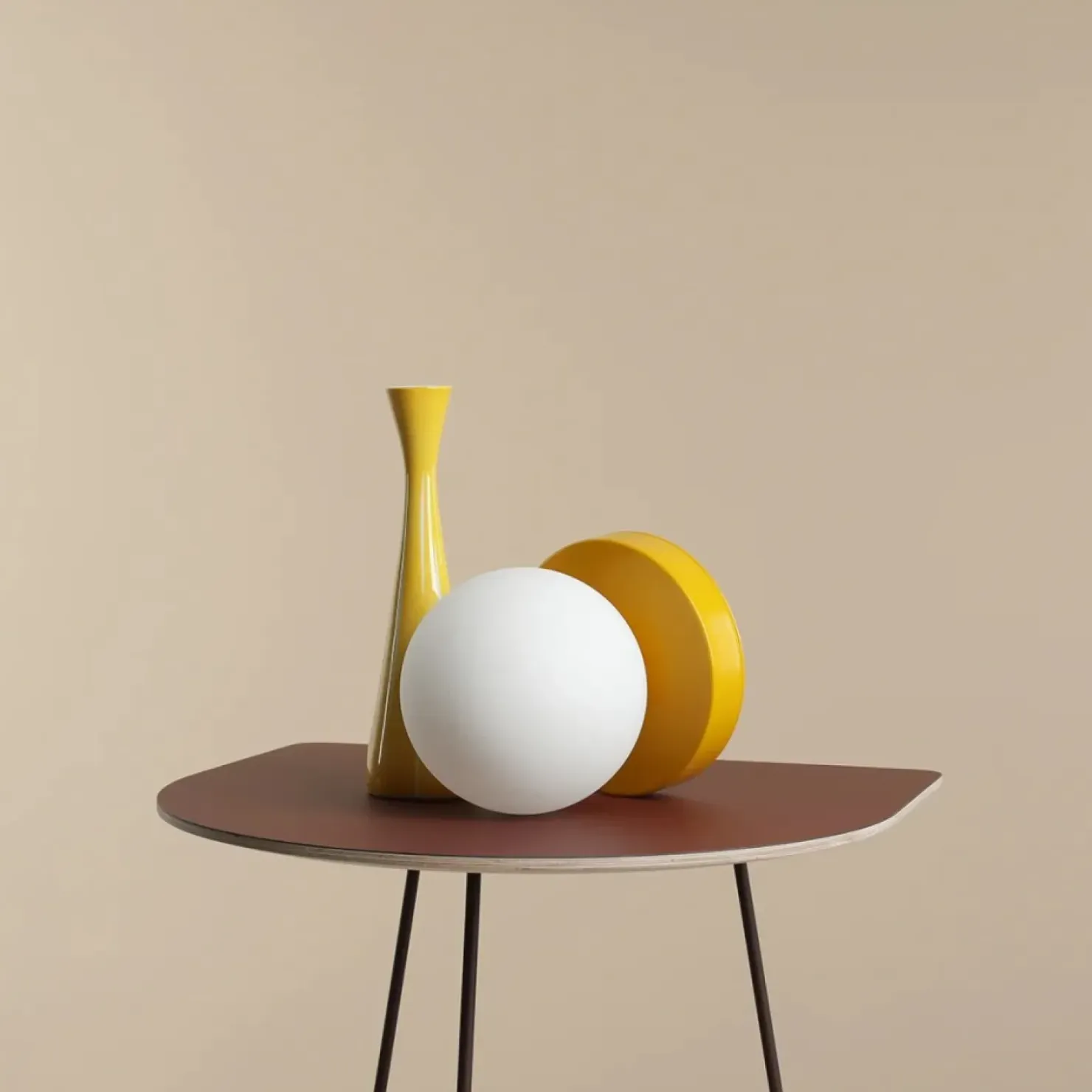 Modernistyczna lampka stołowa z kulą 1076B14_S z serii BALL | Kaja*Sklep Kaja Online