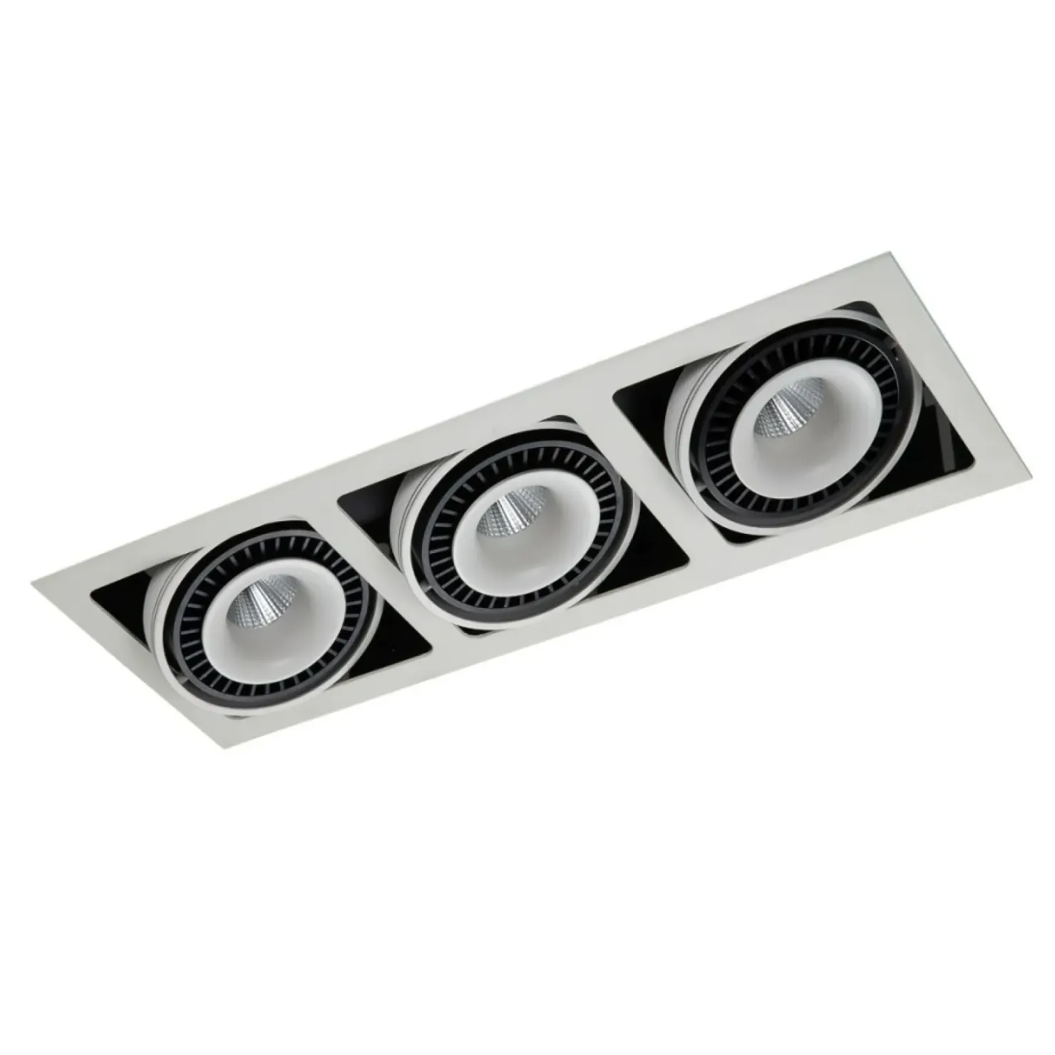 Moduł podtynkowy z 3 oczkami GL7116-3/54W WH+BL ALESSO | Kaja*Sklep Kaja Clearance