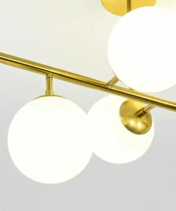 Online Sklep Kaja Molekularna, złota lampa nad stół LP-002/8P DORADO | Kaja Oświetlenie