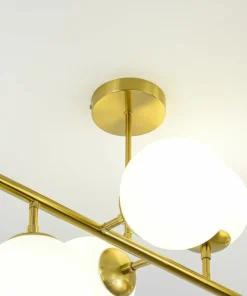 Online Sklep Kaja Molekularna, złota lampa nad stół LP-002/8P DORADO | Kaja Oświetlenie