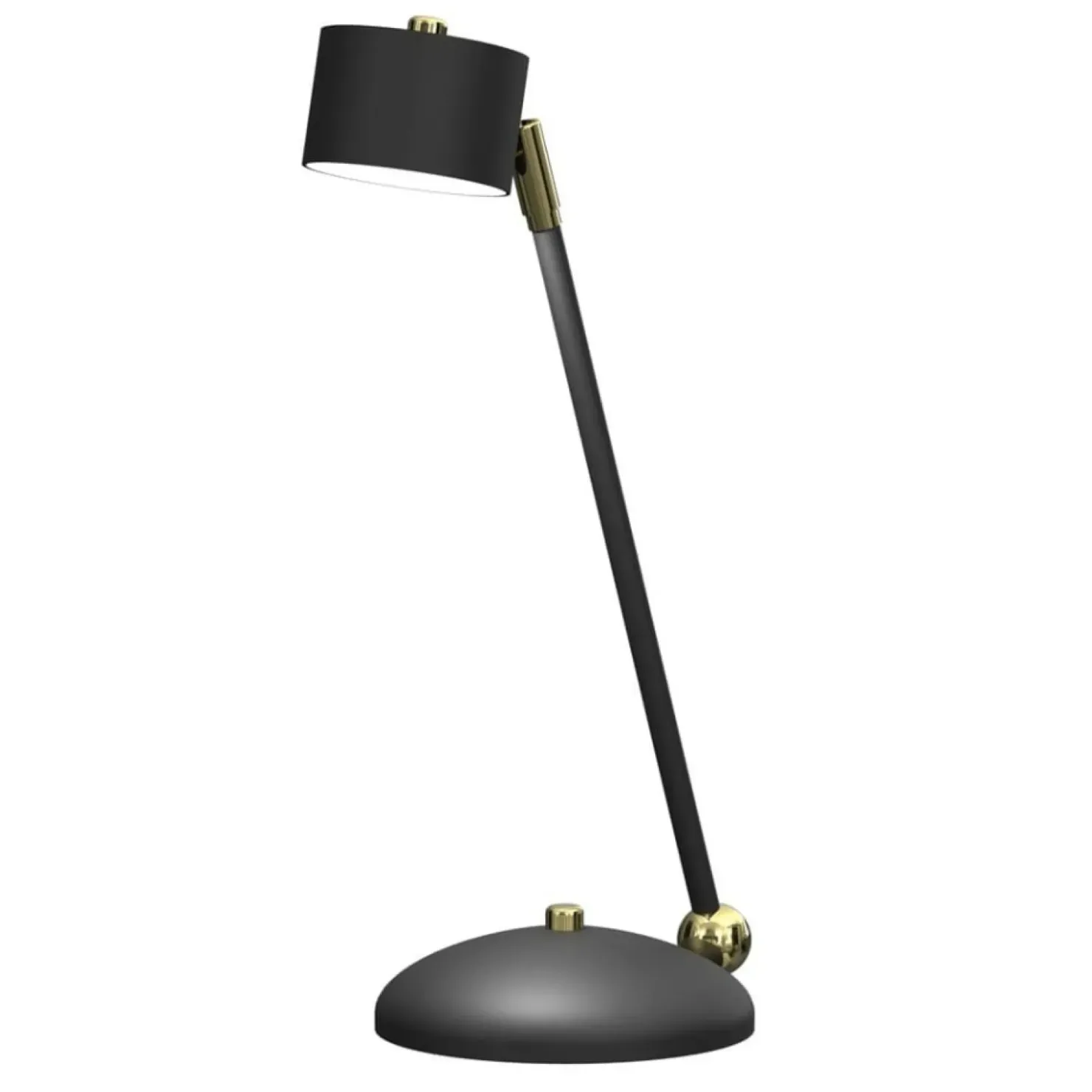 Niebanalna lampa biurkowa, czarno-złota MLP7764 z serii ARENA | Kaja Oświetlenie*Sklep Kaja Outlet
