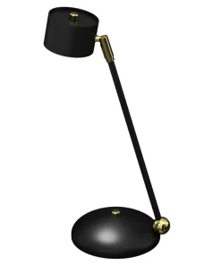 Niebanalna lampa biurkowa, czarno-złota MLP7764 z serii ARENA | Kaja Oświetlenie*Sklep Kaja Outlet