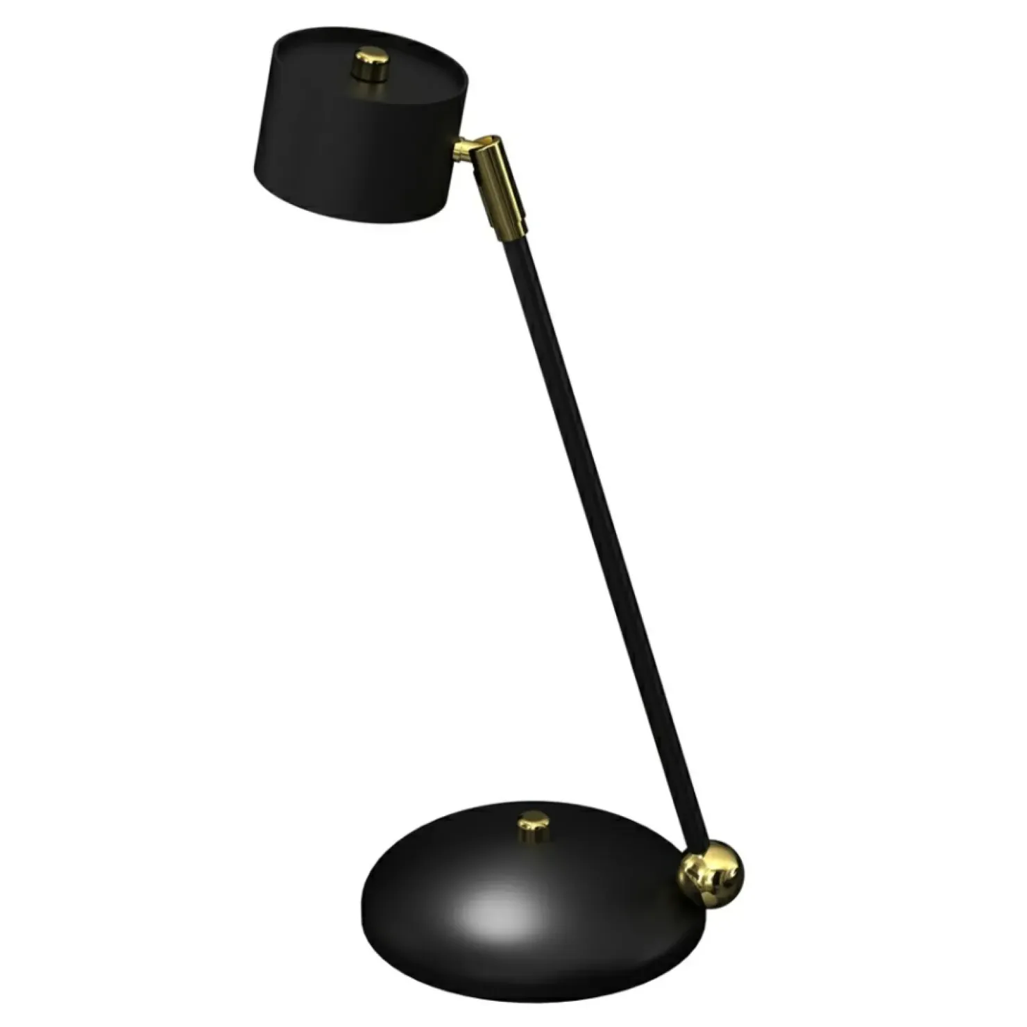 Niebanalna lampa biurkowa, czarno-złota MLP7764 z serii ARENA | Kaja Oświetlenie*Sklep Kaja Outlet