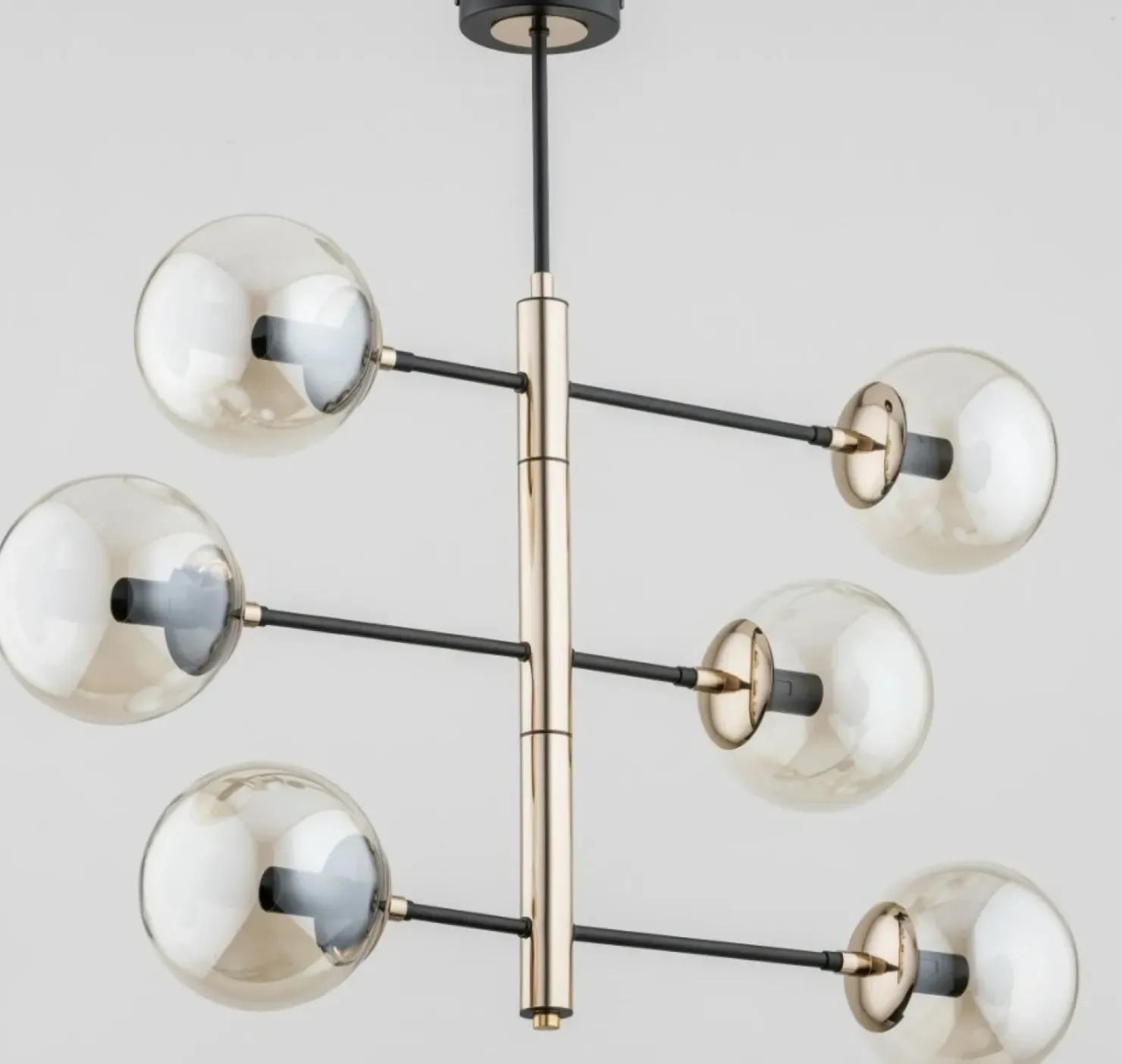 Clearance Sklep Kaja Niebanalna lampa sufitowa na 6 szklanych kloszy AL 63025 | Kaja