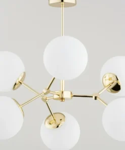 Store Sklep Kaja Niebanalna lampa sufitowa z mlecznymi kloszami AL 63118 | Kaja