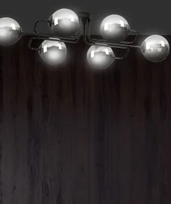 Best Sklep Kaja Niebanalna lampa sufitowa grafitowe klosze 832/6A | Kaja Oświetlenie
