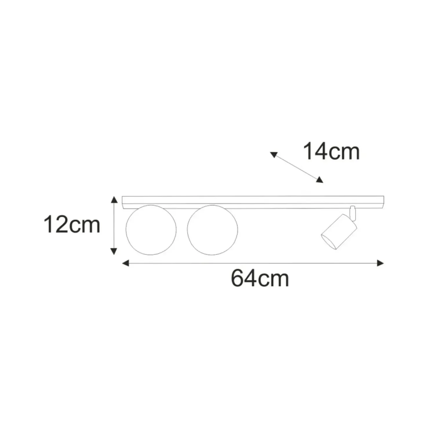 Niebanalna lampa sufitowa w m kolorze K-5495 z serii ANDI*Sklep Kaja Online