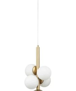 Store Sklep Kaja Niebanalna lampa wisząca w kolorze złota SIG 40786 z serii PERLA LUX