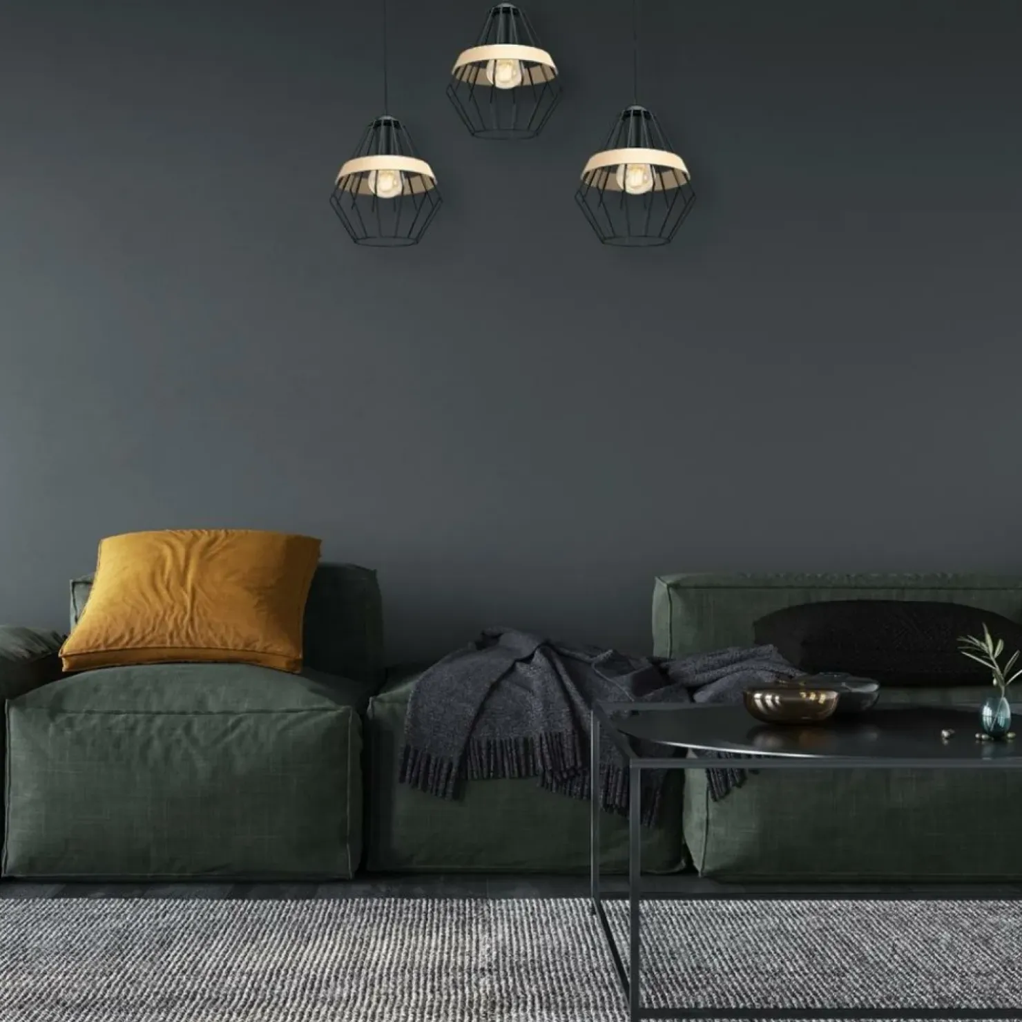 Cheap Sklep Kaja Niebanalna, potrójna lampa wisząca na listwie MLP5525 z serii CLIFF | Kaja Oświe