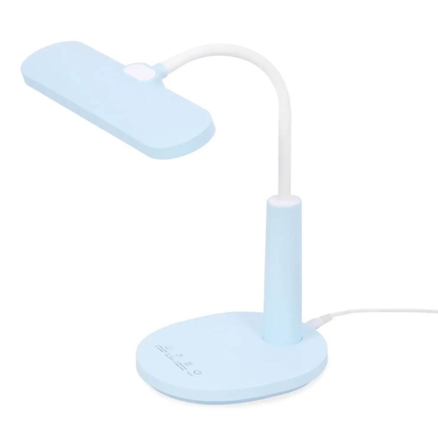 Niebieska lampka biurkowa, wbudowany LED K-BL1521 seria MILO*Sklep Kaja Online
