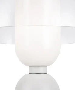 Niecodzienna lampa stołowa, szklana MOD177TL-01W z serii MEMORY*Sklep Kaja Store