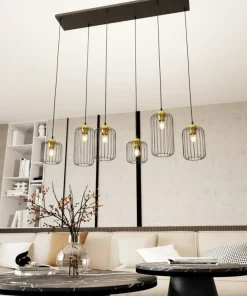 Fashion Sklep Kaja Niecodzienna lampa wisząca, na 6 żarówek 1364/6 z serii VANDER