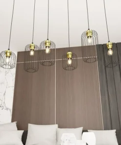 Fashion Sklep Kaja Niecodzienna lampa wisząca, na 6 żarówek 1364/6 z serii VANDER