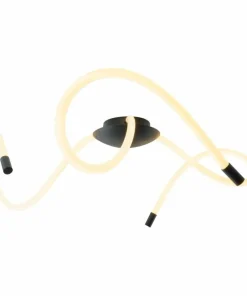 New Sklep Kaja Nieregularna, stylowa lampa sufitowa LED ZM 20008-3X1BK BALBO | Kaja