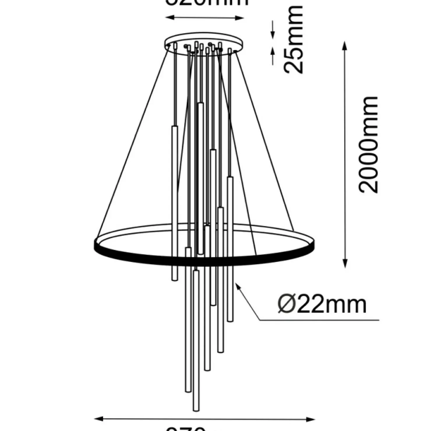 Flash Sale Sklep Kaja Niespotykana lampa wisząca LED do salonu ANT 5215 LUNA | Kaja
