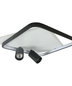 Niespotykany plafon LED z tubami LP-0612/2C SQUARE BK PARMA | Kaja*Sklep Kaja Online