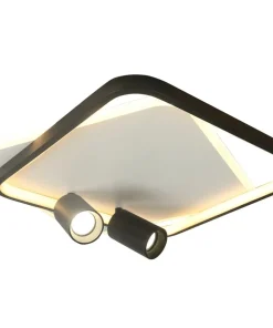 Niespotykany plafon LED z tubami LP-0612/2C SQUARE BK PARMA | Kaja*Sklep Kaja Online