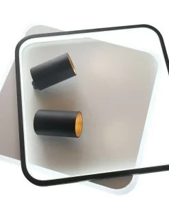 Niespotykany plafon LED z tubami LP-0612/2C SQUARE BK PARMA | Kaja*Sklep Kaja Online