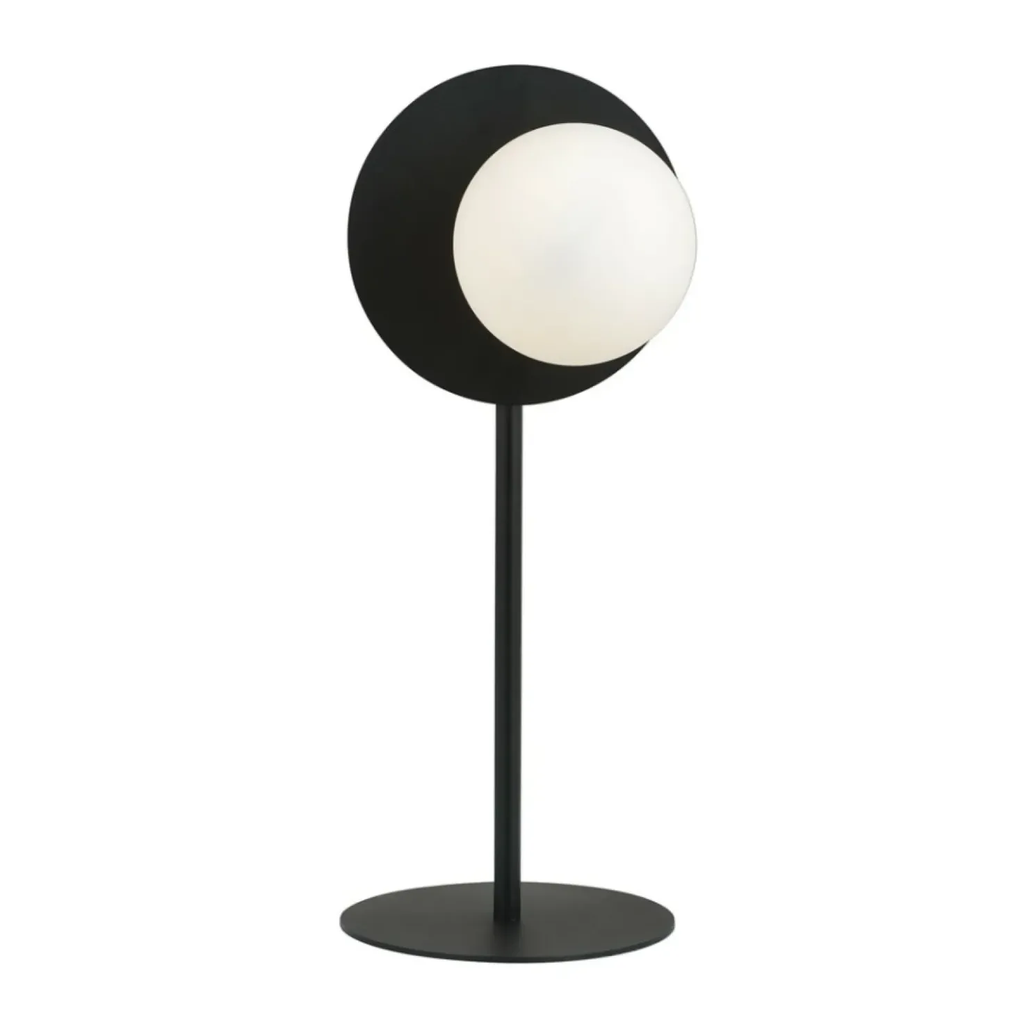Niesymetryczna lampa stołowa z białym kloszem 1187/LN z serii OSLO*Sklep Kaja Online
