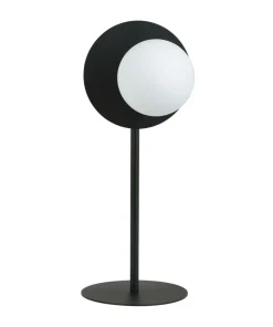 Niesymetryczna lampa stołowa z białym kloszem 1187/LN z serii OSLO*Sklep Kaja Online