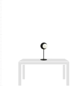 Niesymetryczna lampa stołowa z białym kloszem 1187/LN z serii OSLO*Sklep Kaja Online