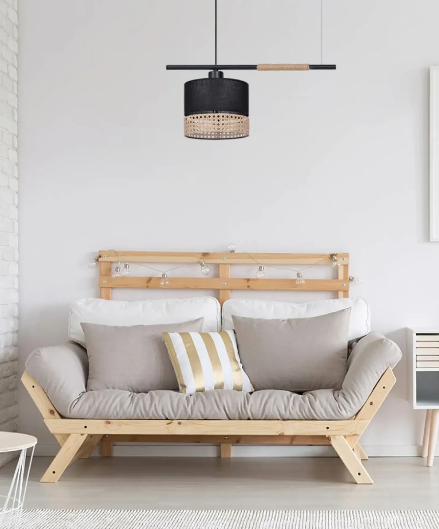 Niesymetryczna lampa wisząca w stylu boho K-4365 | Kaja Oświetlenie*Sklep Kaja Fashion