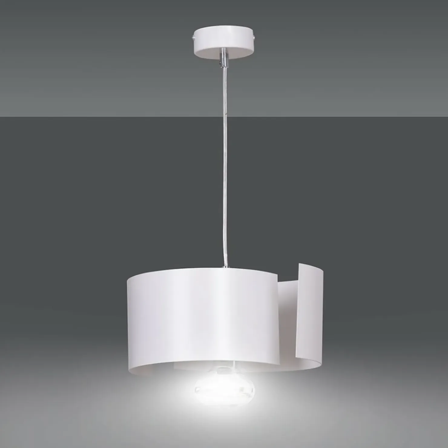 Discount Sklep Kaja Nietuzinkowa, biała lampa wisząca do kuchni 306/1 VIXON | Kaja