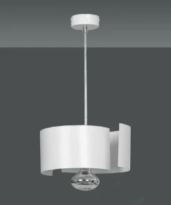 Discount Sklep Kaja Nietuzinkowa, biała lampa wisząca do kuchni 306/1 VIXON | Kaja