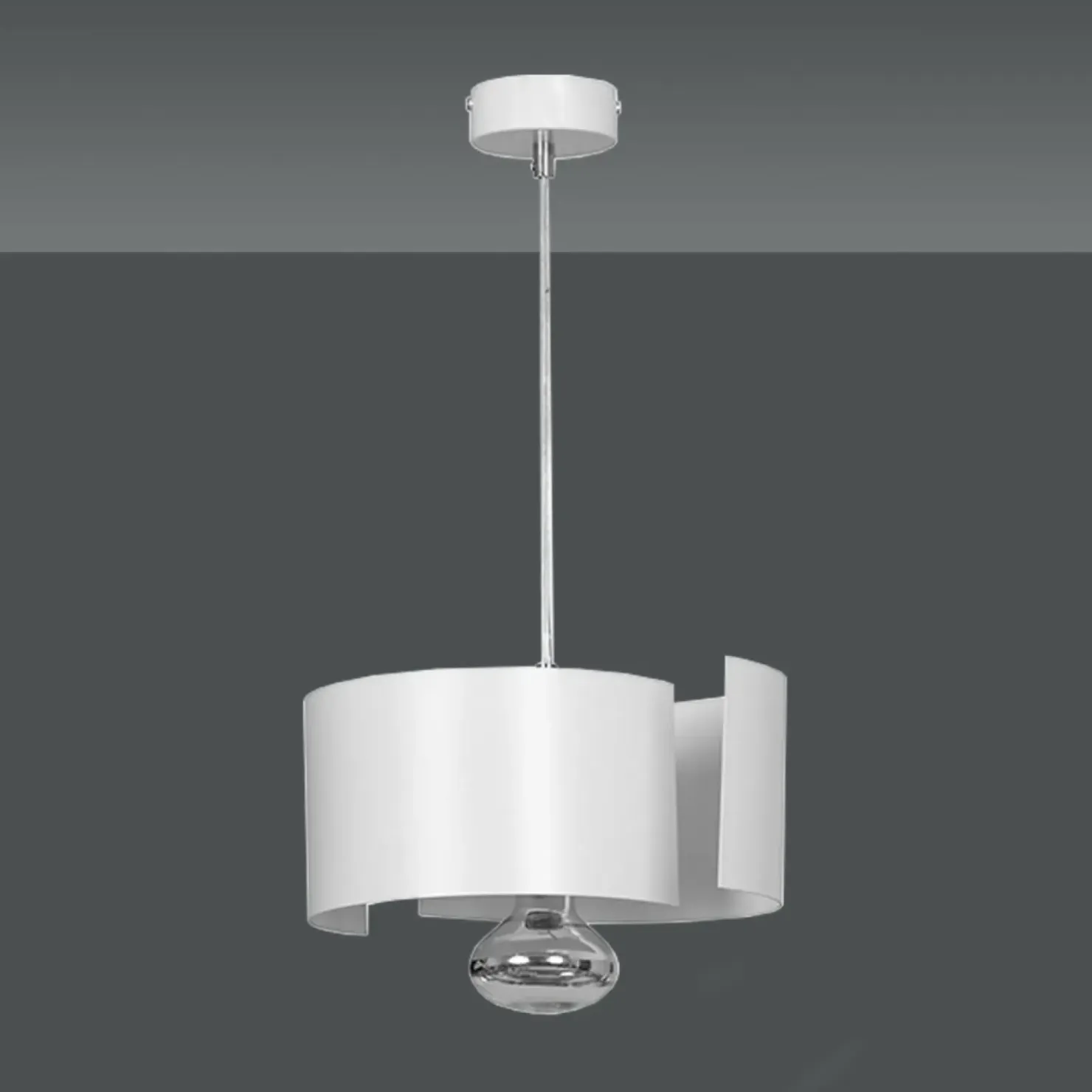 Discount Sklep Kaja Nietuzinkowa, biała lampa wisząca do kuchni 306/1 VIXON | Kaja