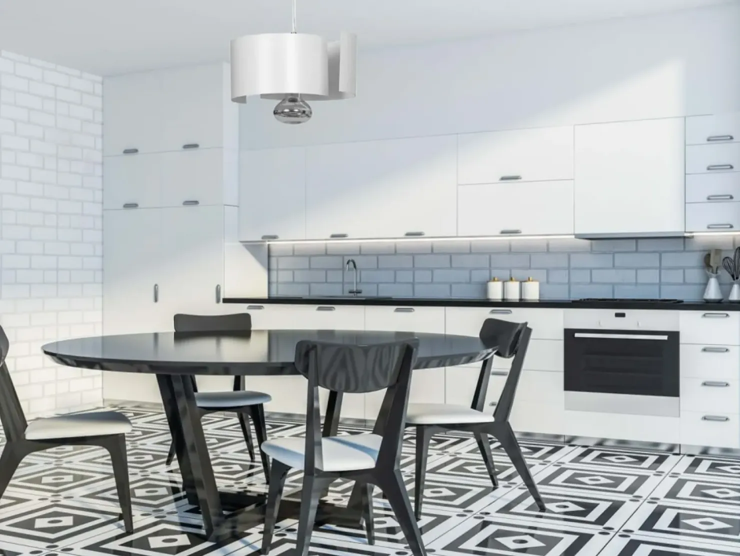 Discount Sklep Kaja Nietuzinkowa, biała lampa wisząca do kuchni 306/1 VIXON | Kaja
